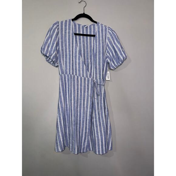 Old Navy Striped Wrap Dress - Picture 2 of 3